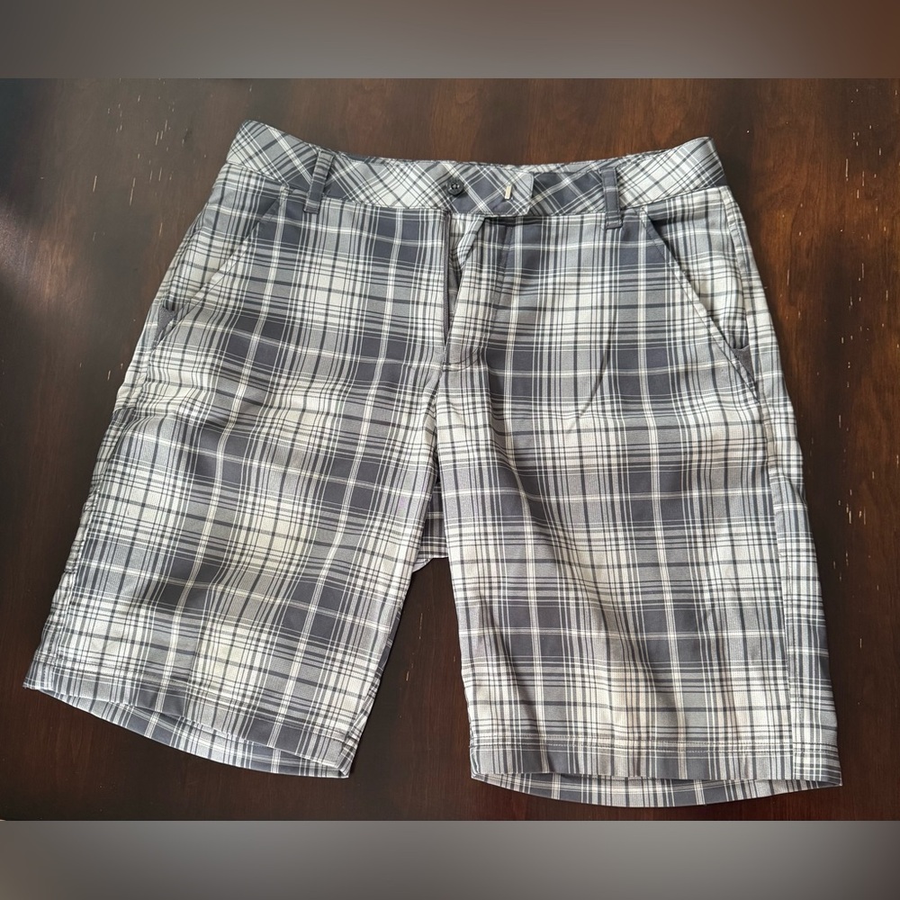 Fila Black and White Plaid Men's Shorts